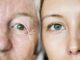 Family generation green eyes genetics concept